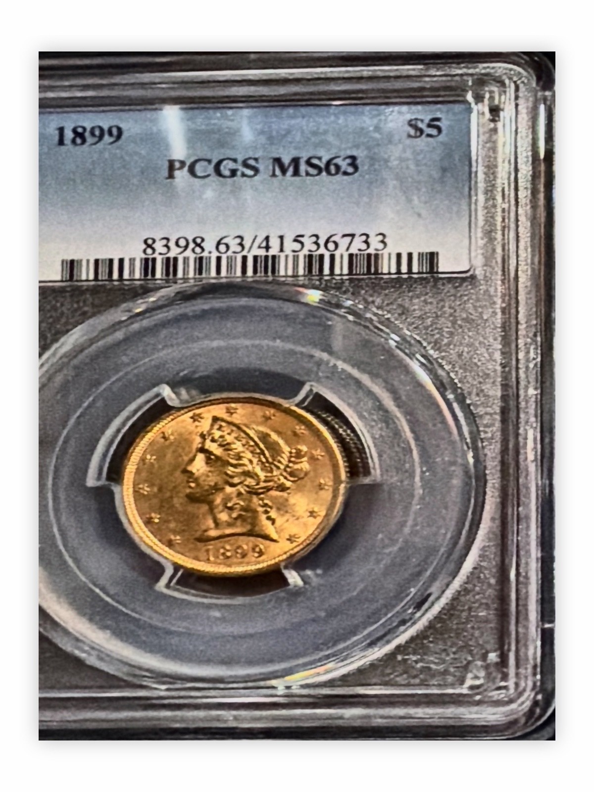 1899 Liberty Head Gold Half Eagle MS63